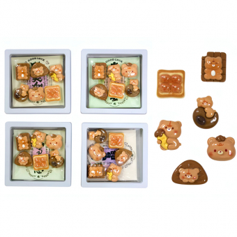 Купить Набор фигурок для декора с клеем "Мишки" оптом